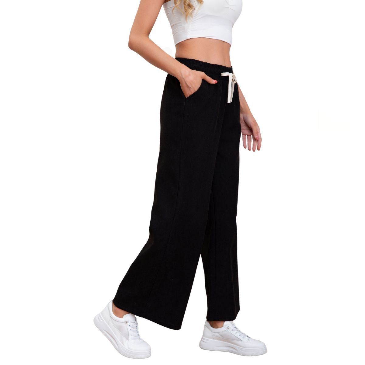 LOOK SHOP - Pantalón Mujer Recto Tito Alto. Wide. Colores 115