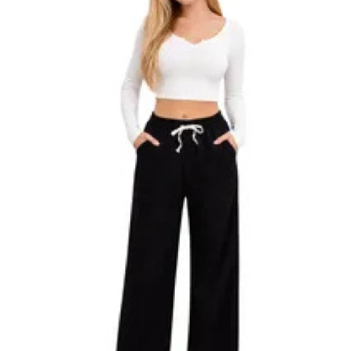 LIKE SHOP - Pantalón Mujer Recto Tito Alto. Wide. Colores 115