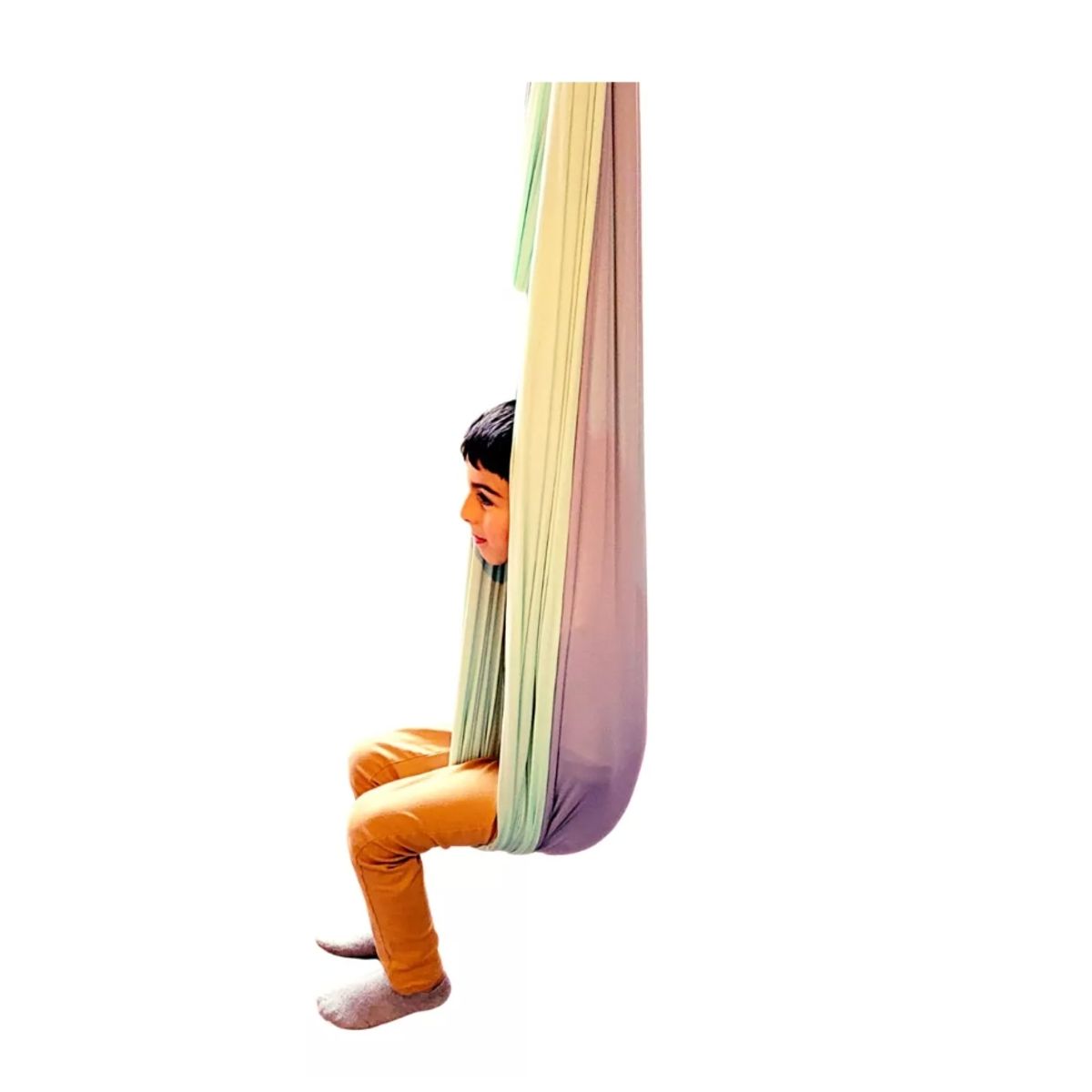 GENERICO - Columpio Sensorial Doble Tela Incluye Anclaje Certificado