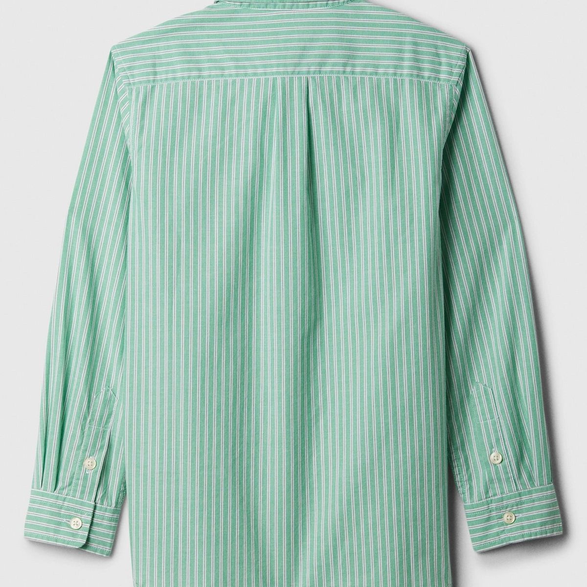 GAP - Camisa Poplin Manga Larga Verde