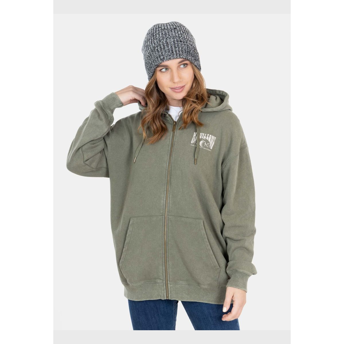 MAUI AND SONS - Poleron Stowe Verde Mujer Maui And Sons