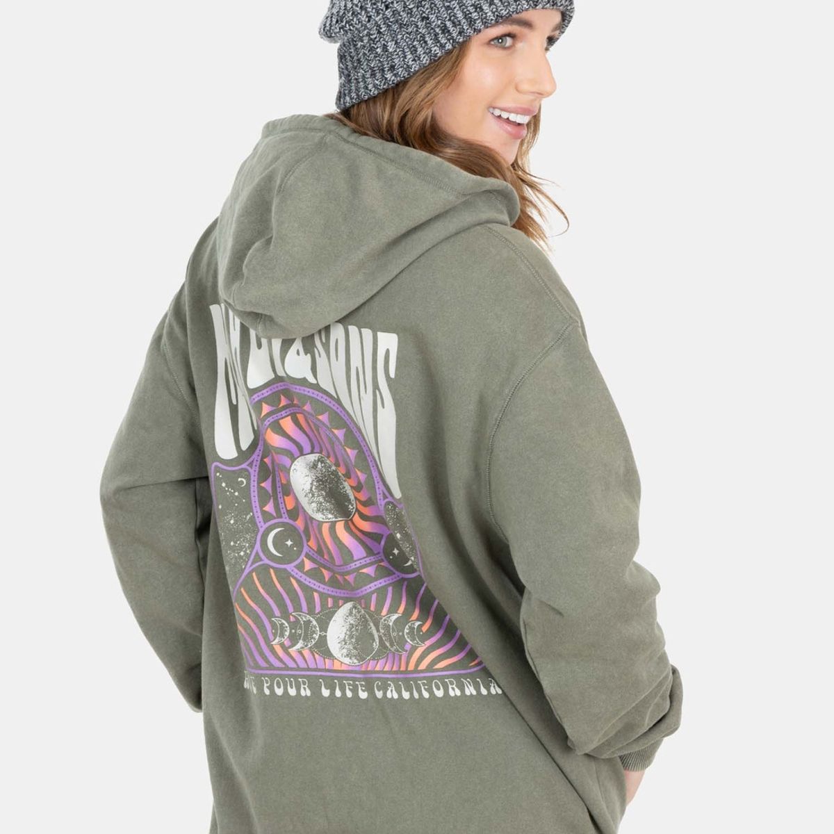 MAUI AND SONS - Poleron Stowe Verde Mujer Maui And Sons