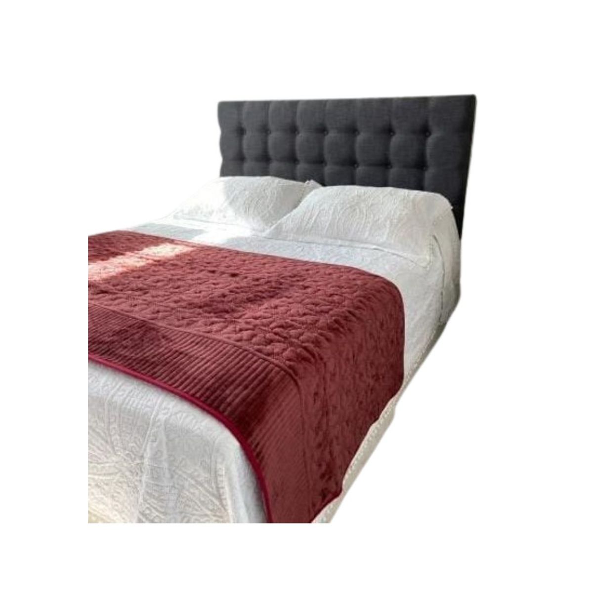 GENERICO - Piecera De Cama Cubrecama Polar Plush 210cmx95cm Unicolor