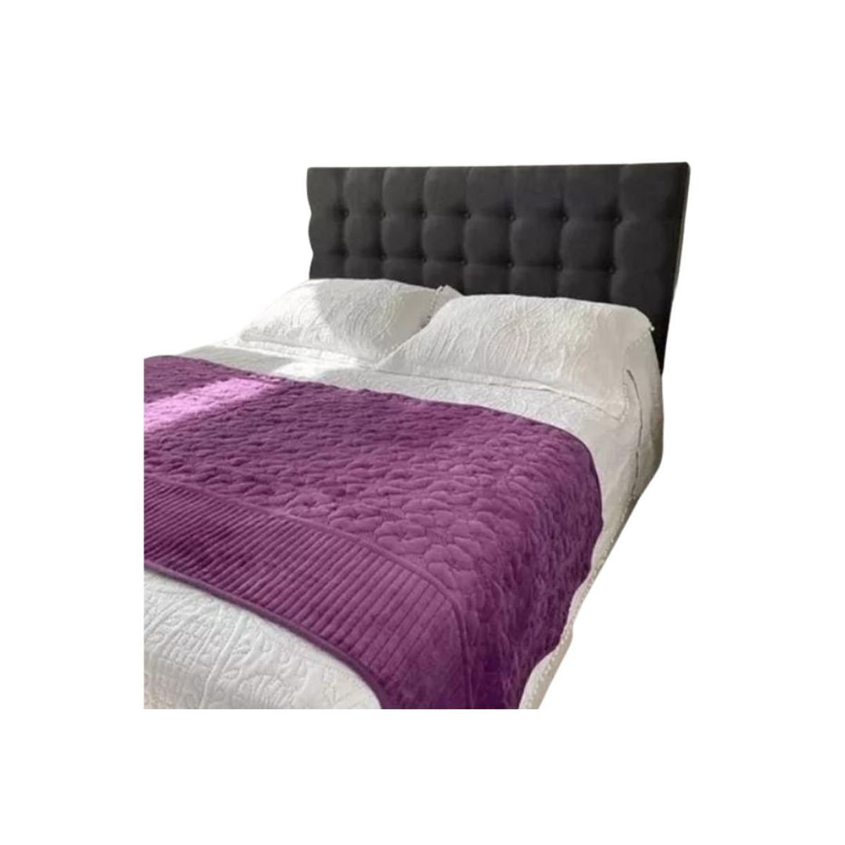 GENERICO - Piecera De Cama Cubrecama Polar Plush 210cmx95cm Unicolor