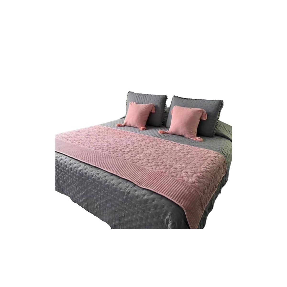 GENERICO - Piecera De Cama Cubrecama Polar Plush 210cmx95cm Unicolor