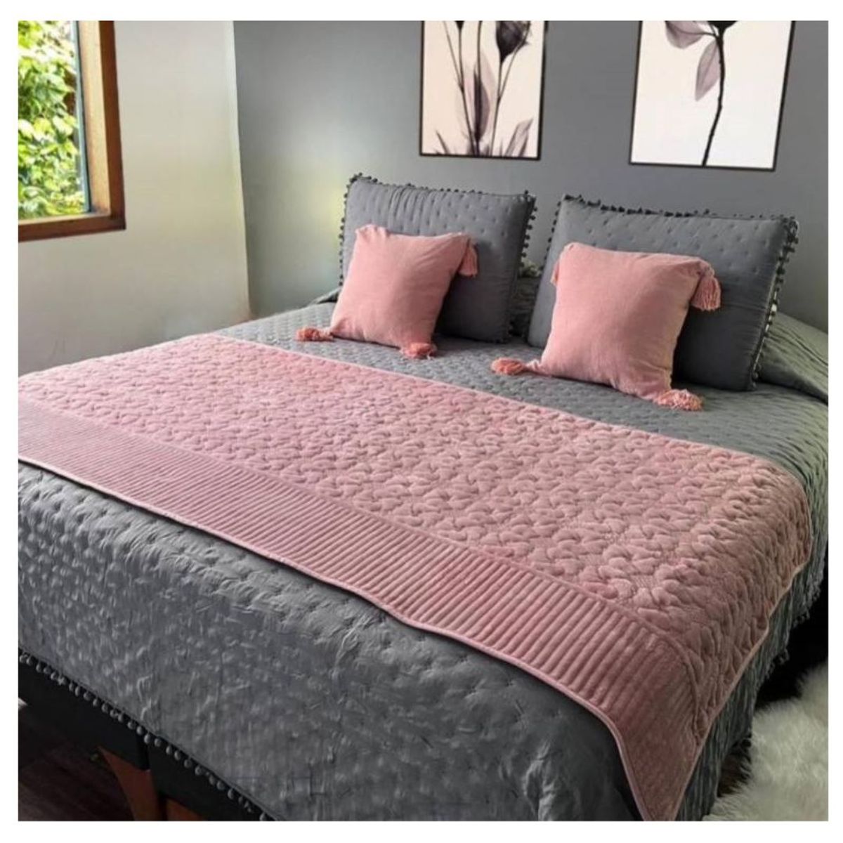 GENERICO - Piecera De Cama Cubrecama Polar Plush 210cmx95cm Unicolor