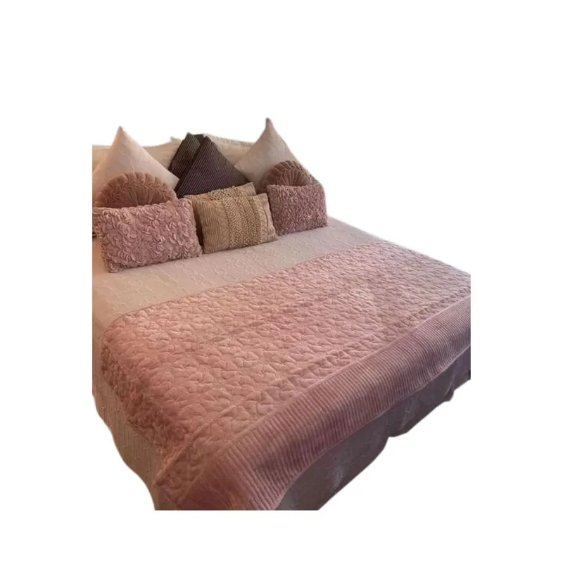 GENERICO - Piecera De Cama Cubrecama Polar Plush 210cmx95cm Unicolor