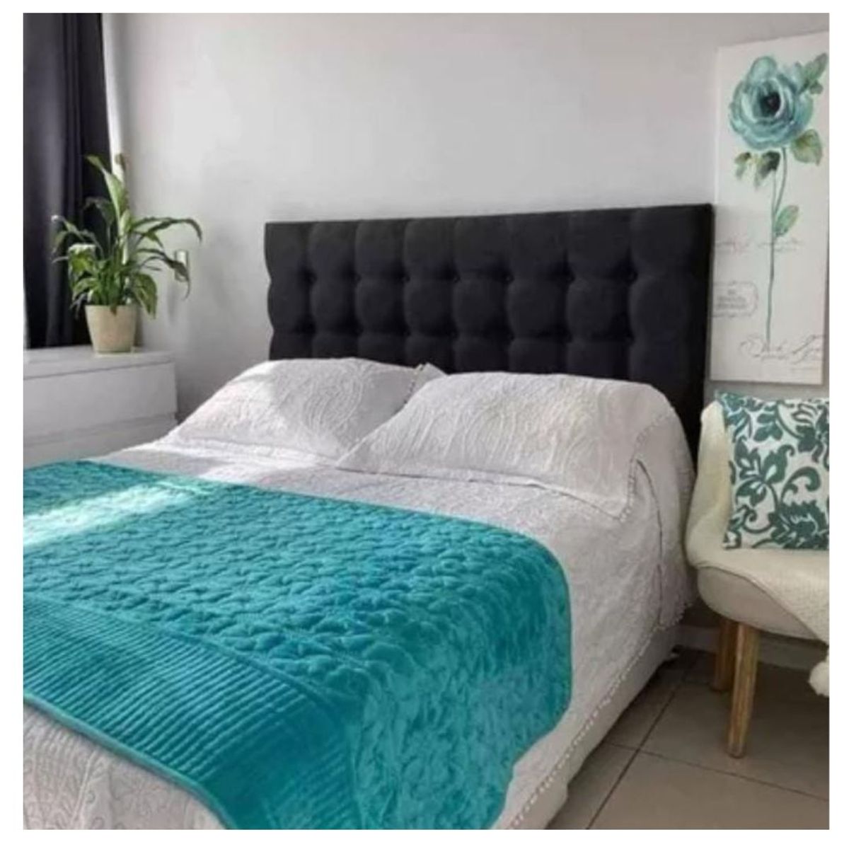 GENERICO - Piecera De Cama Cubrecama Polar Plush 210cmx95cm Unicolor