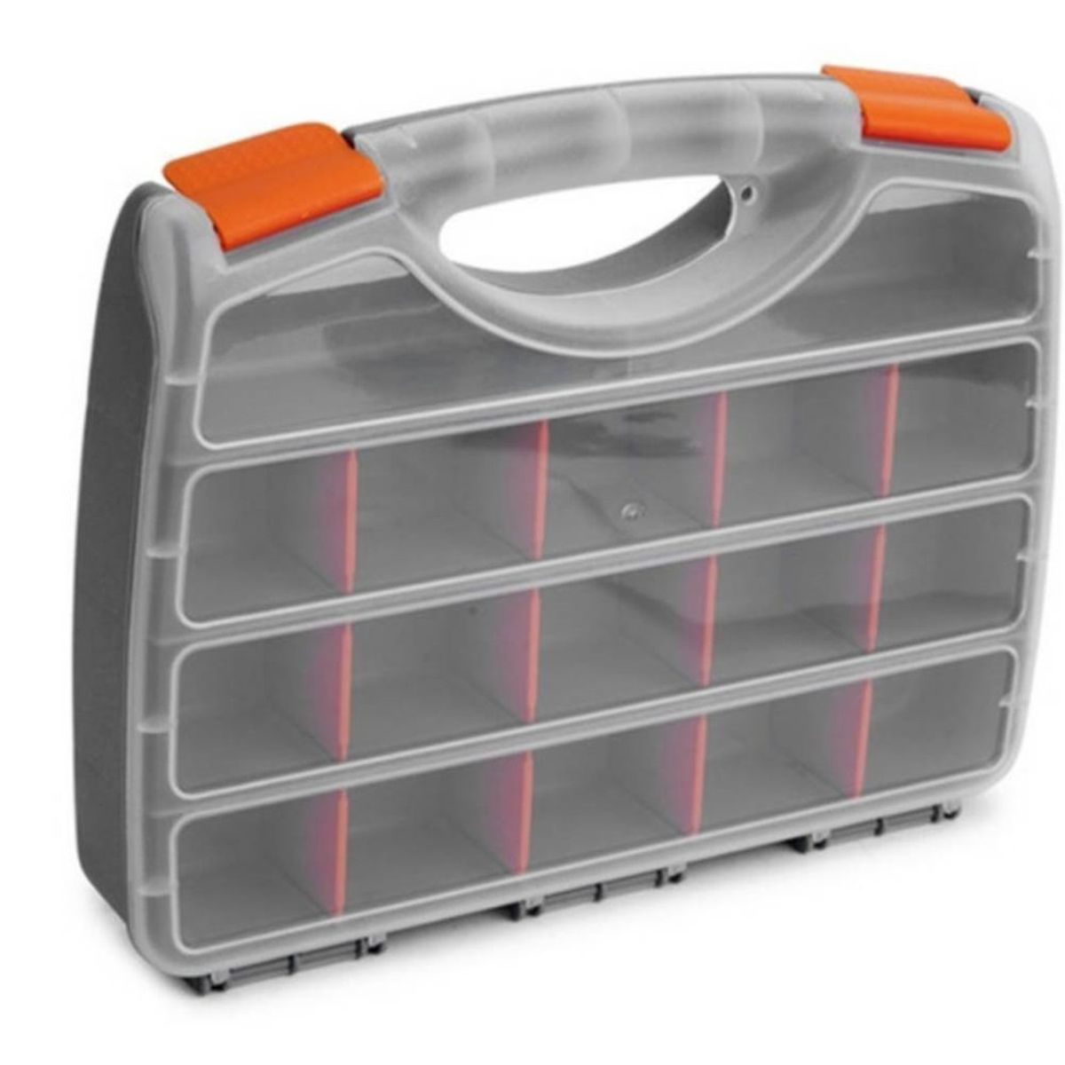 GENERICO - Caja Maletín Organizadora Plástica Con Compartimientos