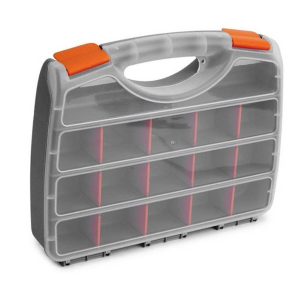 GENERICO - Caja Maletín Organizadora Plástica Con Compartimientos