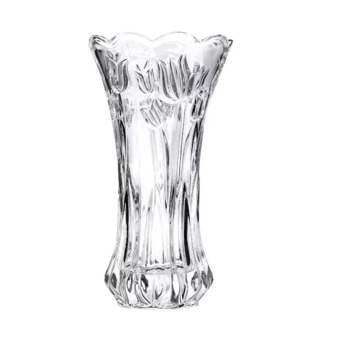 GENERICO - Florero De Vidrio Labrado 30 Cm