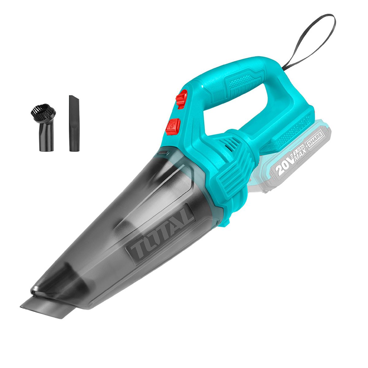 TOTAL TOOLS - Aspiradora Inalámbrica 20v + 2 Accesorios TOTAL