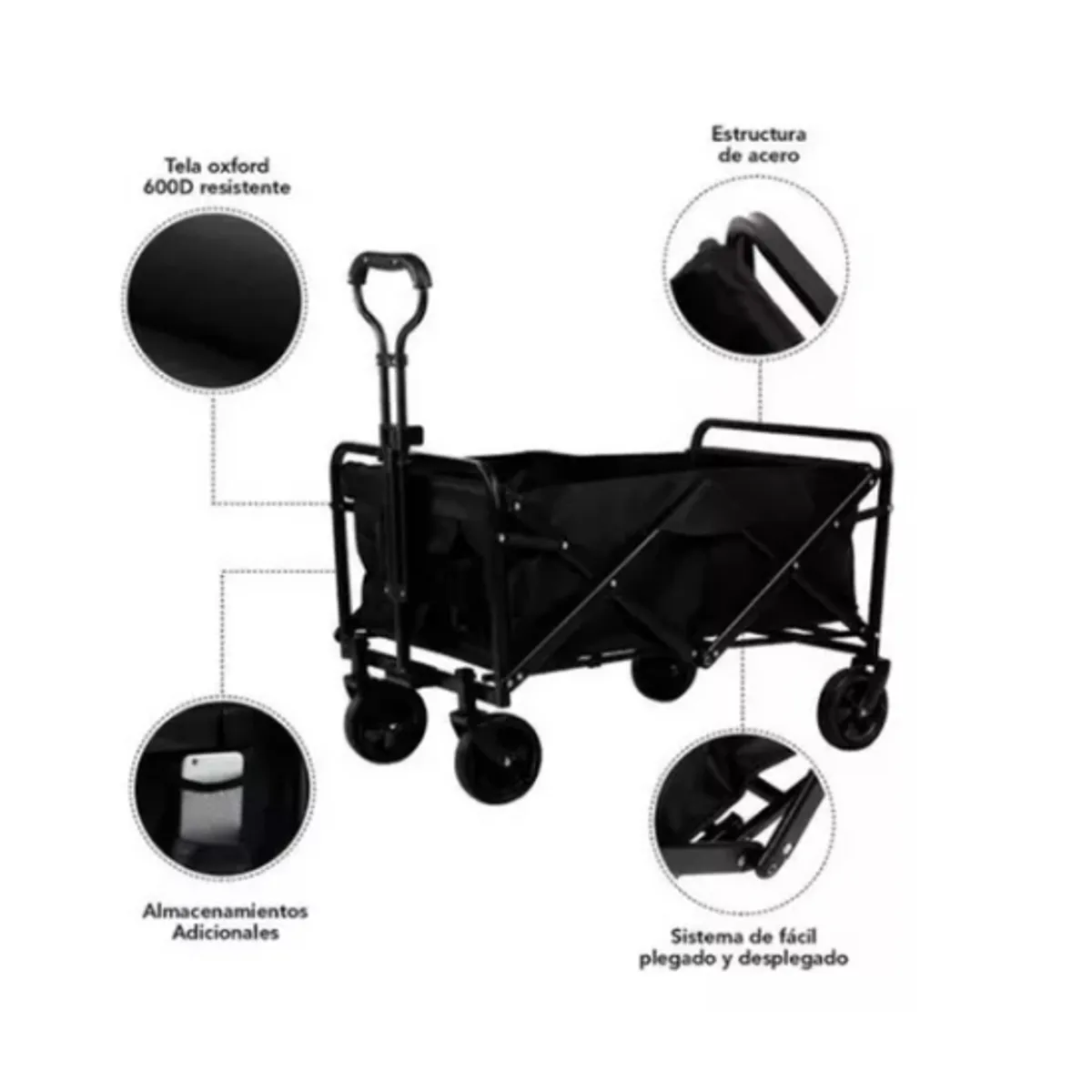 ESHOPANGIE - Carrito Compras Plegable Ideal Para El Camping