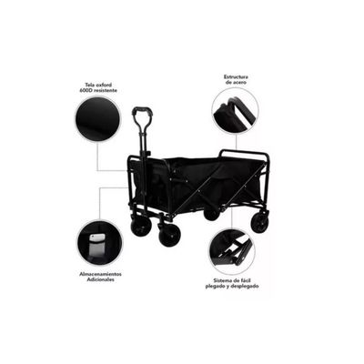 Imagen 2 del producto Carrito Compras Plegable Ideal Para El Camping