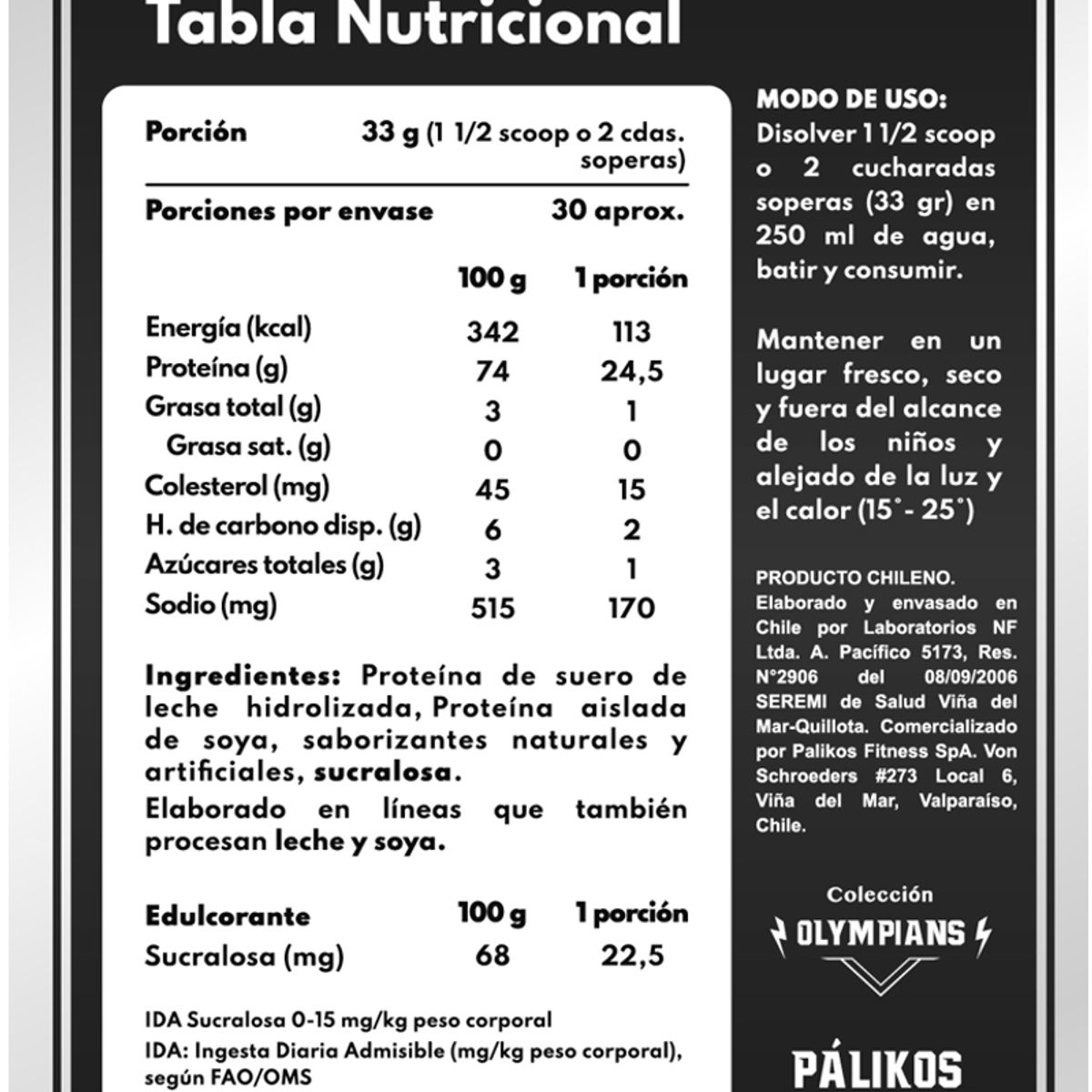 PALIKOS FITNESS - Proteína Zeus Complex Sabor Chocolate 1kg y BCAA Kronos 300g Uva