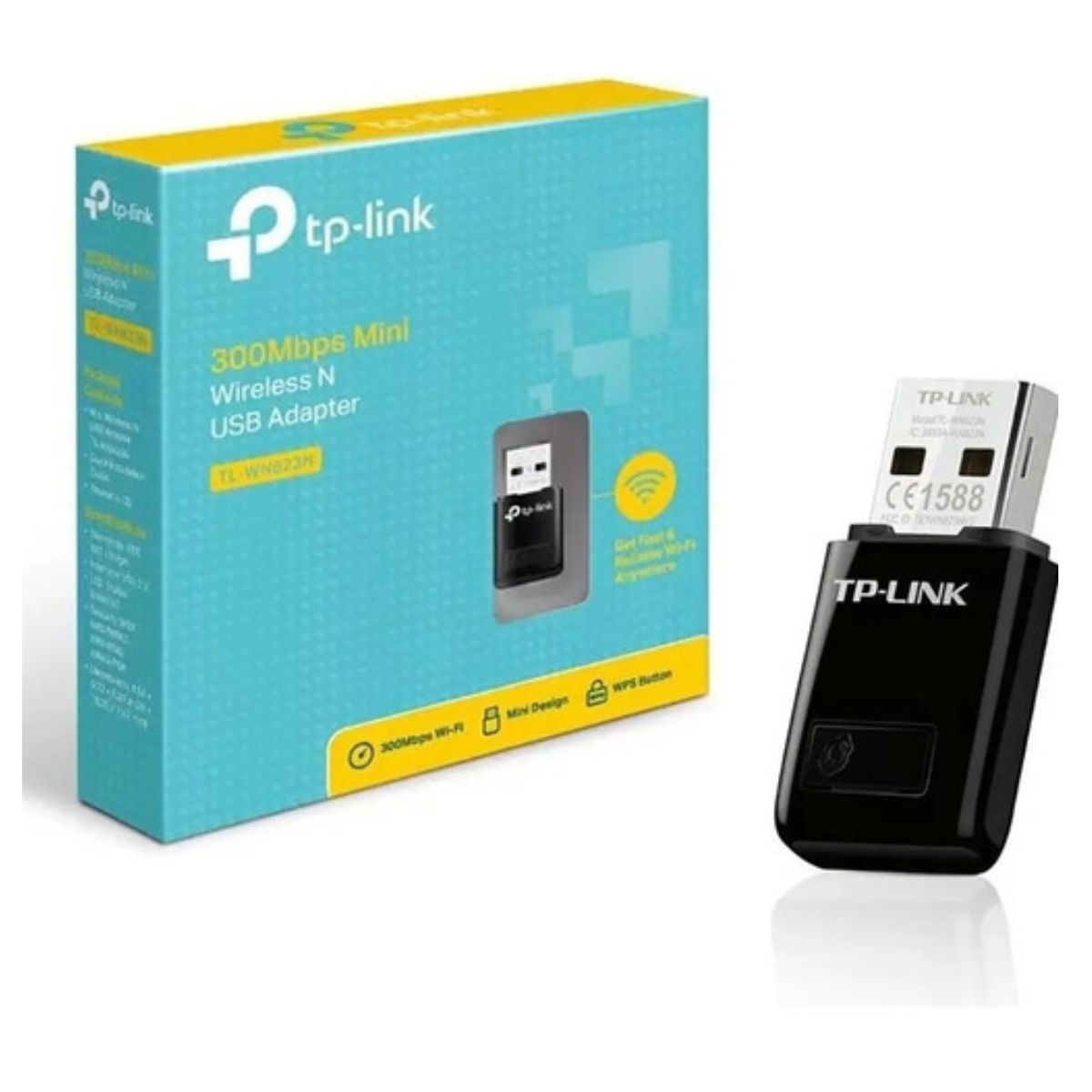 TP LINK - Mini Adaptador Usb Inalámbrico N De 300mbps Tl Wn823n Tplink