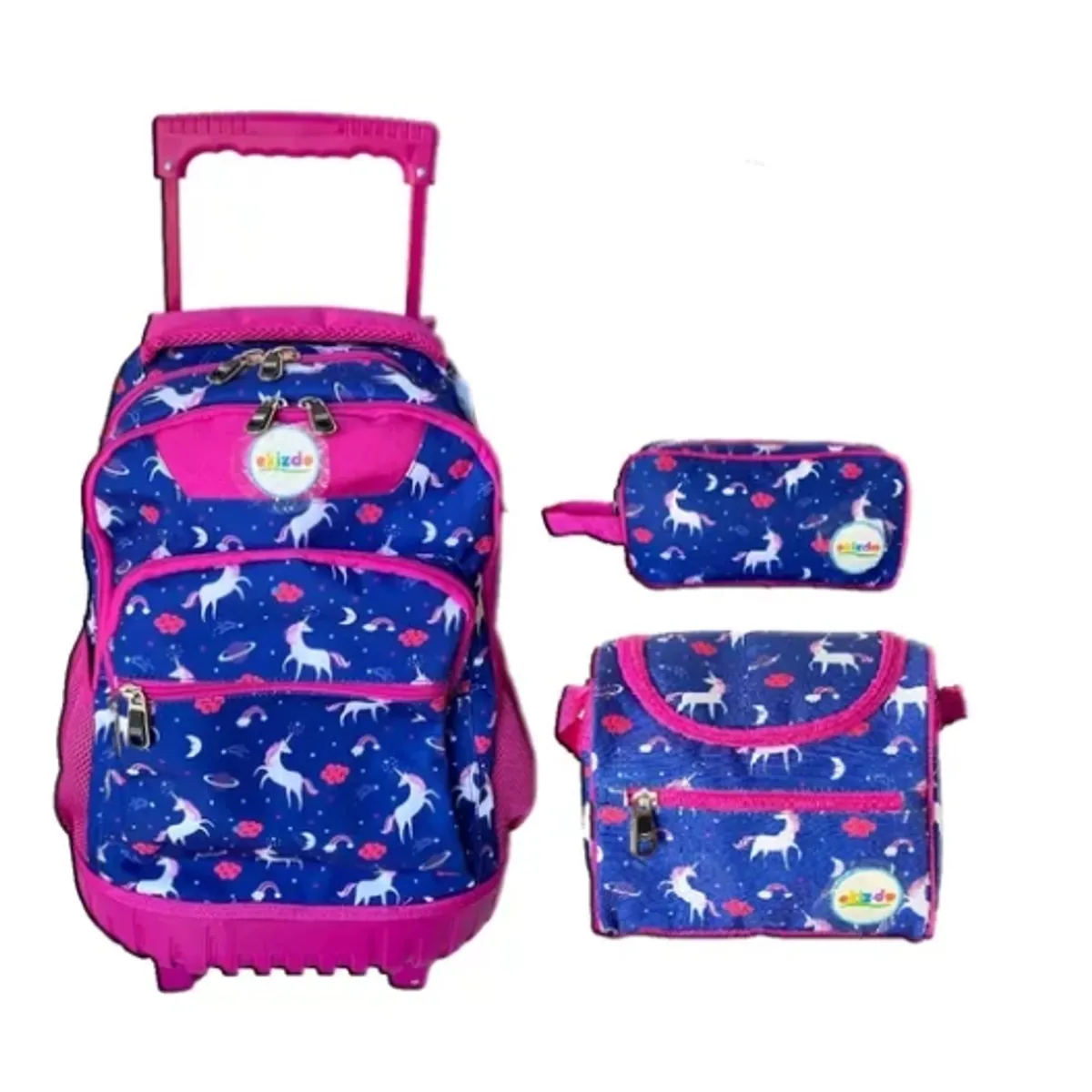 EKIZDE - Mochila Con Ruedas Lochera Estuche Ekizde D6 Jp Ideas