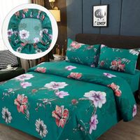 Sabanas Premium 100% Algodón - Verde - 1,5 plazas