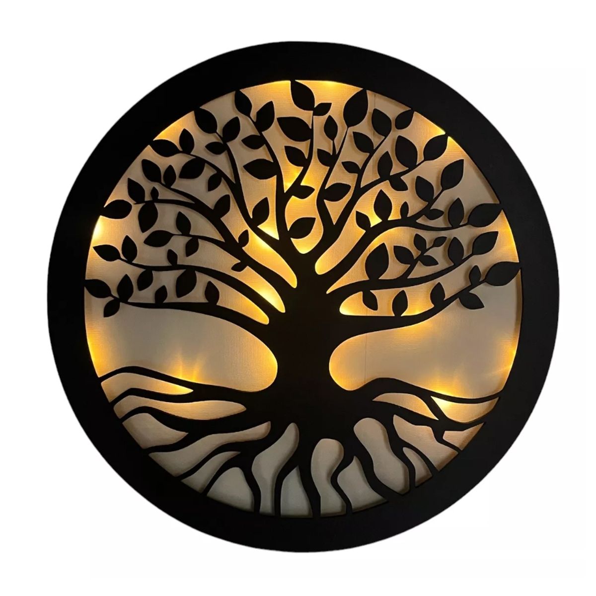GENERICO - Cuadro Árbol De La Vida Luz Cálida