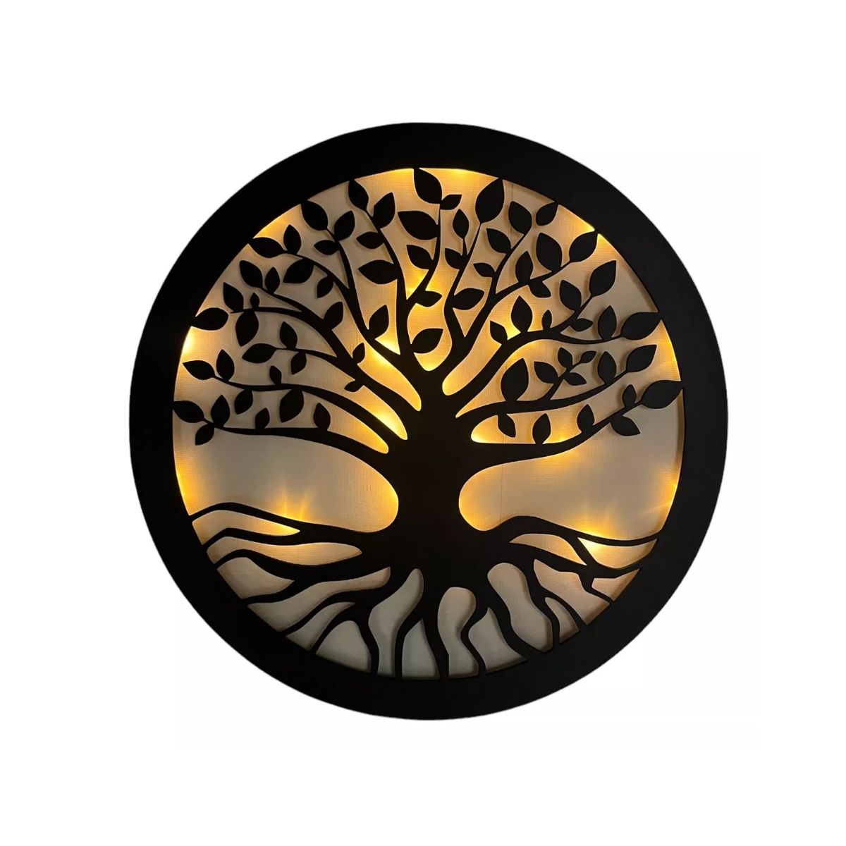 GENERICO - Cuadro Árbol De La Vida Luz Cálida