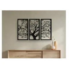 GENERICO - Cuadro Decorativo Tríptico Árbol De La Vida