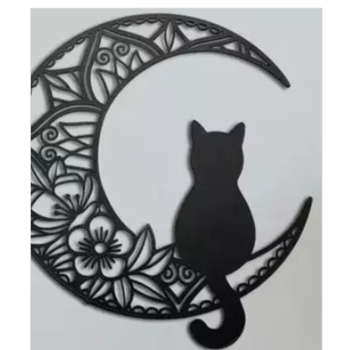 GENERICO - Cuadro Decorativo Figura Gatoluna Pack X 2