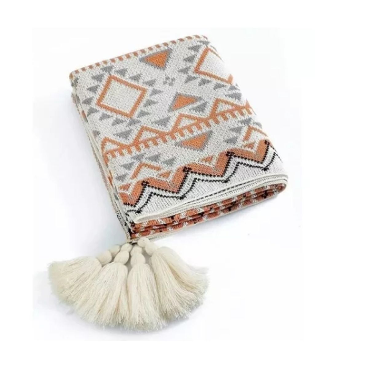 OFERTABKN - Manta Decorativa Tejida Para Sillon Piecera Cama Bohemia