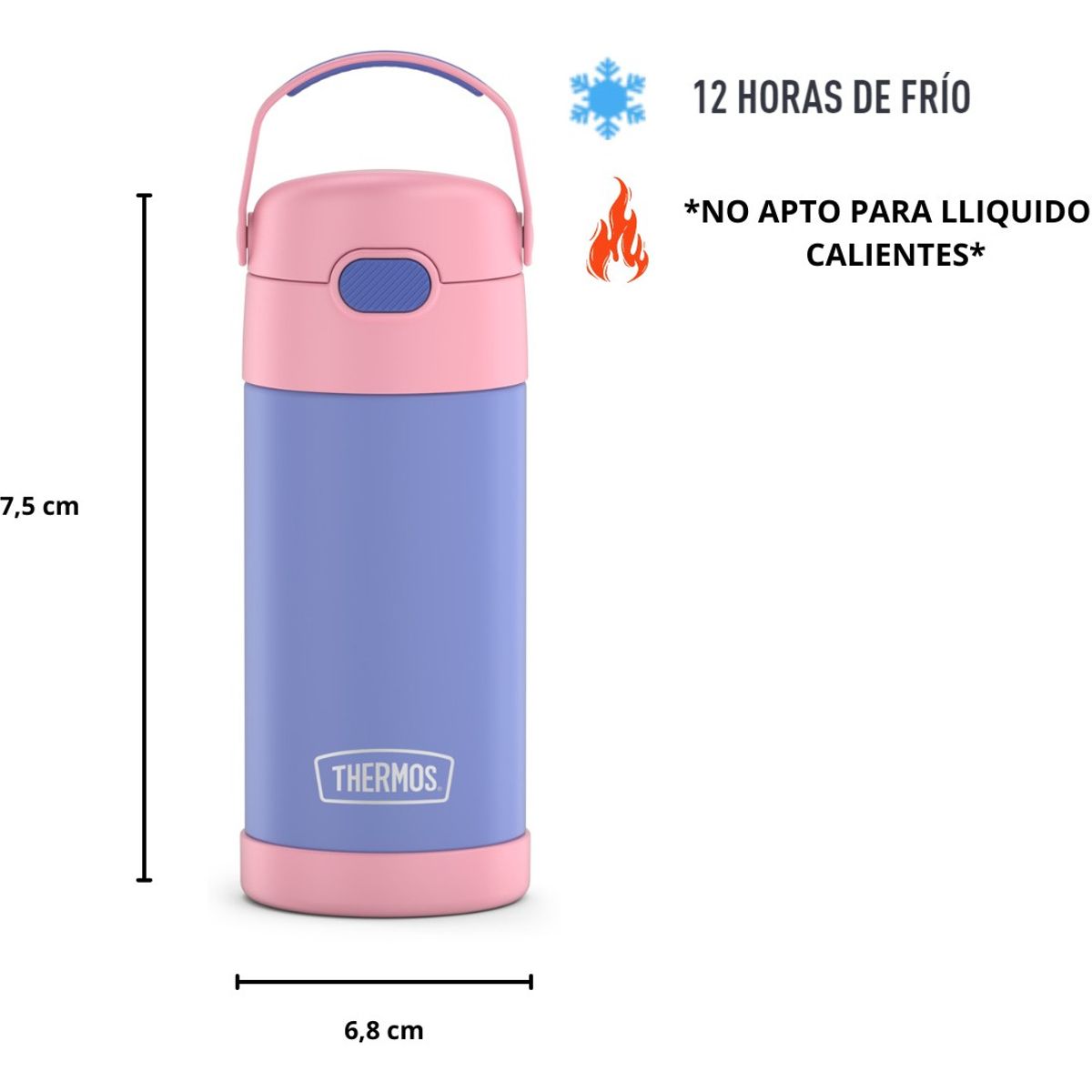 THERMOS - BOTELLA THERMOS ACERO INOXIDABLE FUN PINK 355 ML