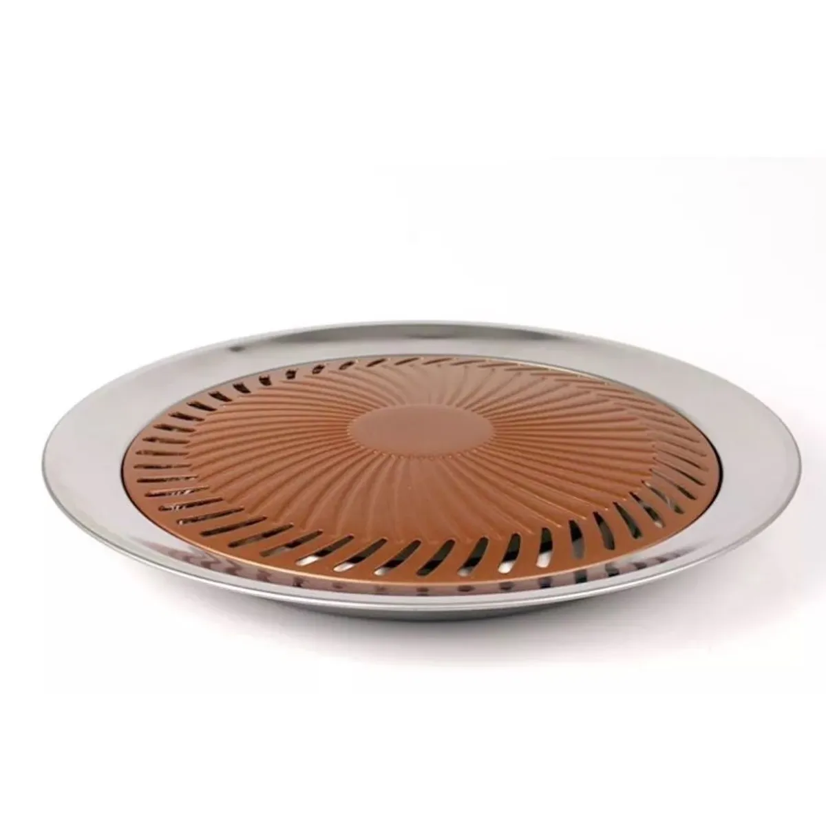 GENERICO - Set Parrillera Asador Platon Ceramica Para Cocina Sin Humo