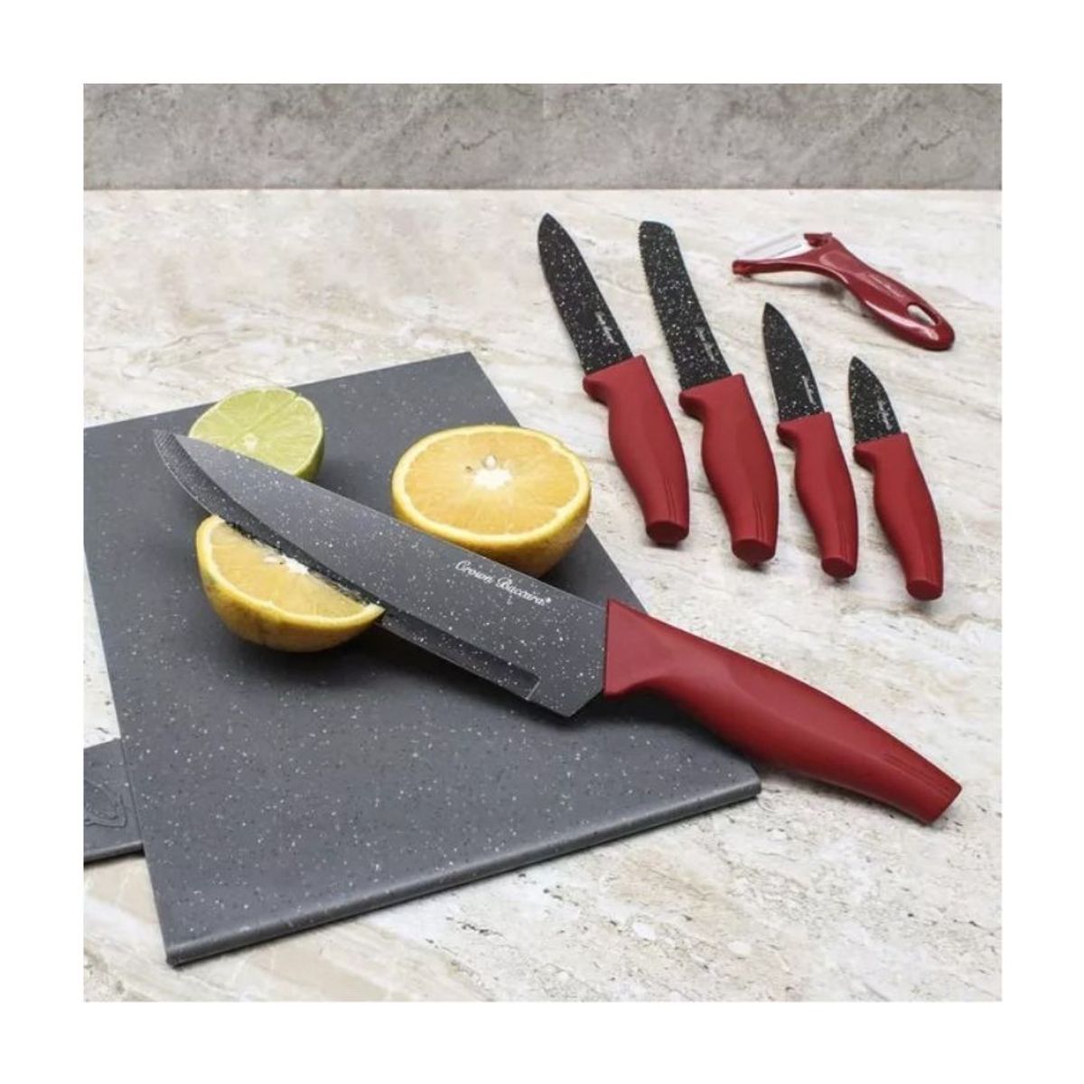 GENERICO - Juego X6 Cuchillos Set De Cuchillo Chef Cocina Picador