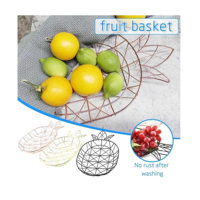 GENERICO - Cesta Decorativo Estilo Nórdico Cesta Para Frutas Piña