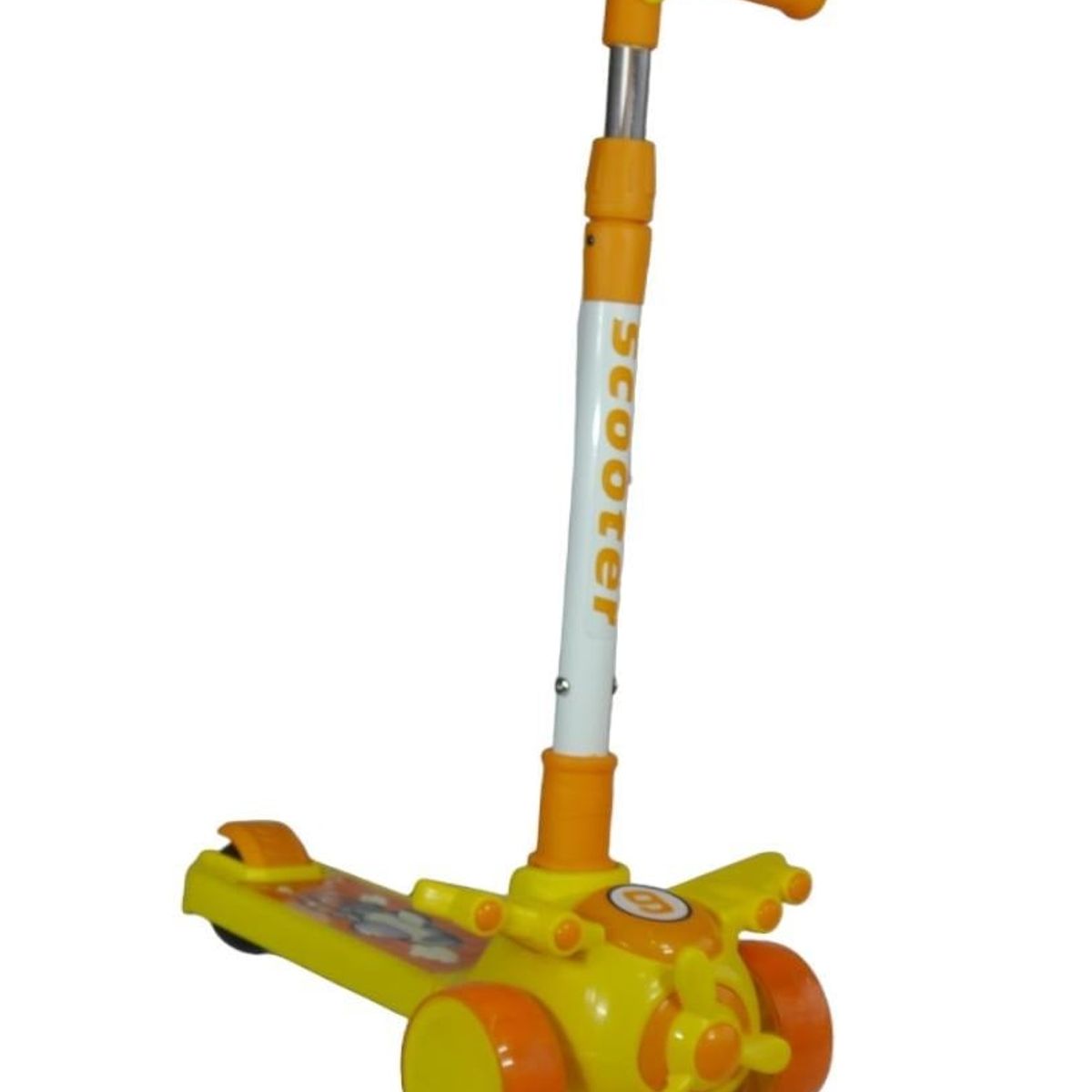 GENERICO - Monopatín Niños Avión Amarillo Naranjo