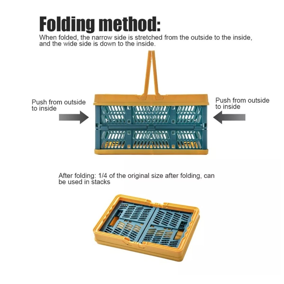 GENERICO - Cestas Organizadoras Plegable Canasto Camping Almacenamiento