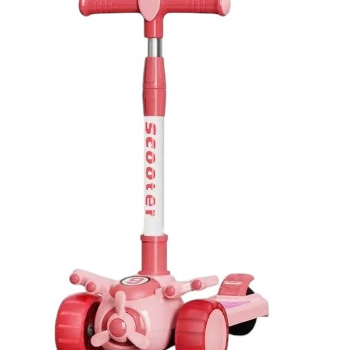 GENERICO - Monopatín Niños Avión Rosado