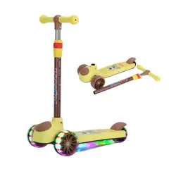GENERICO - Scooter Monopatín Niños Amarillo - Cafe