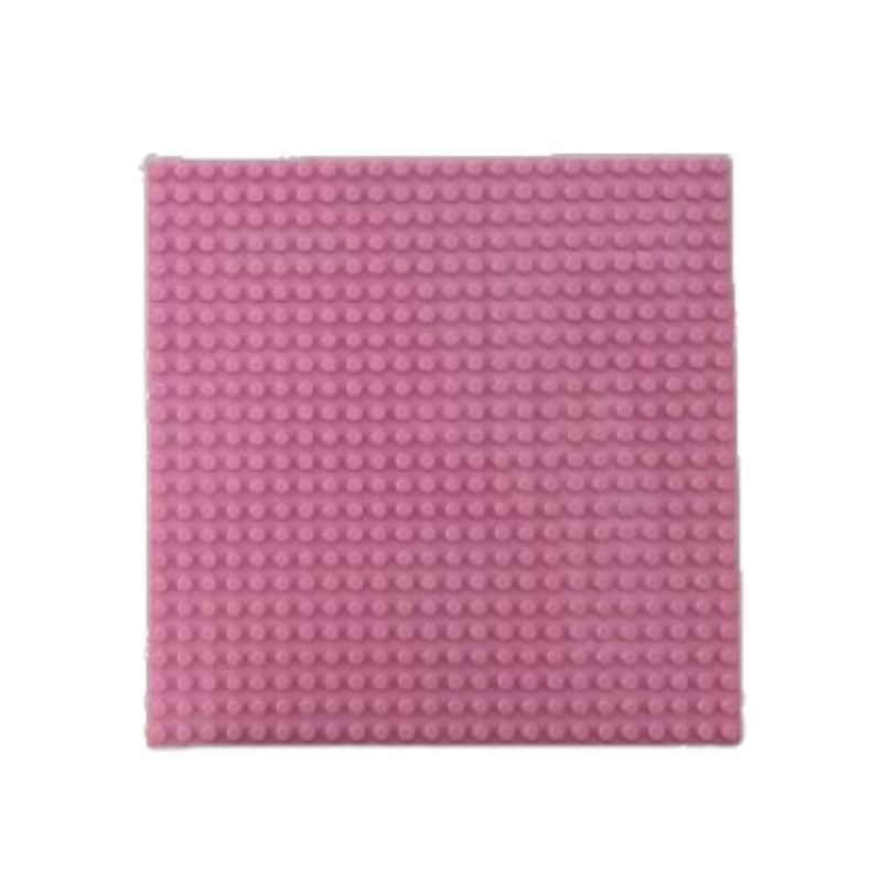 GENERICO - Placa Base Compatible Con Lego 26 Cms. 32 X 32 Puntos Rosado