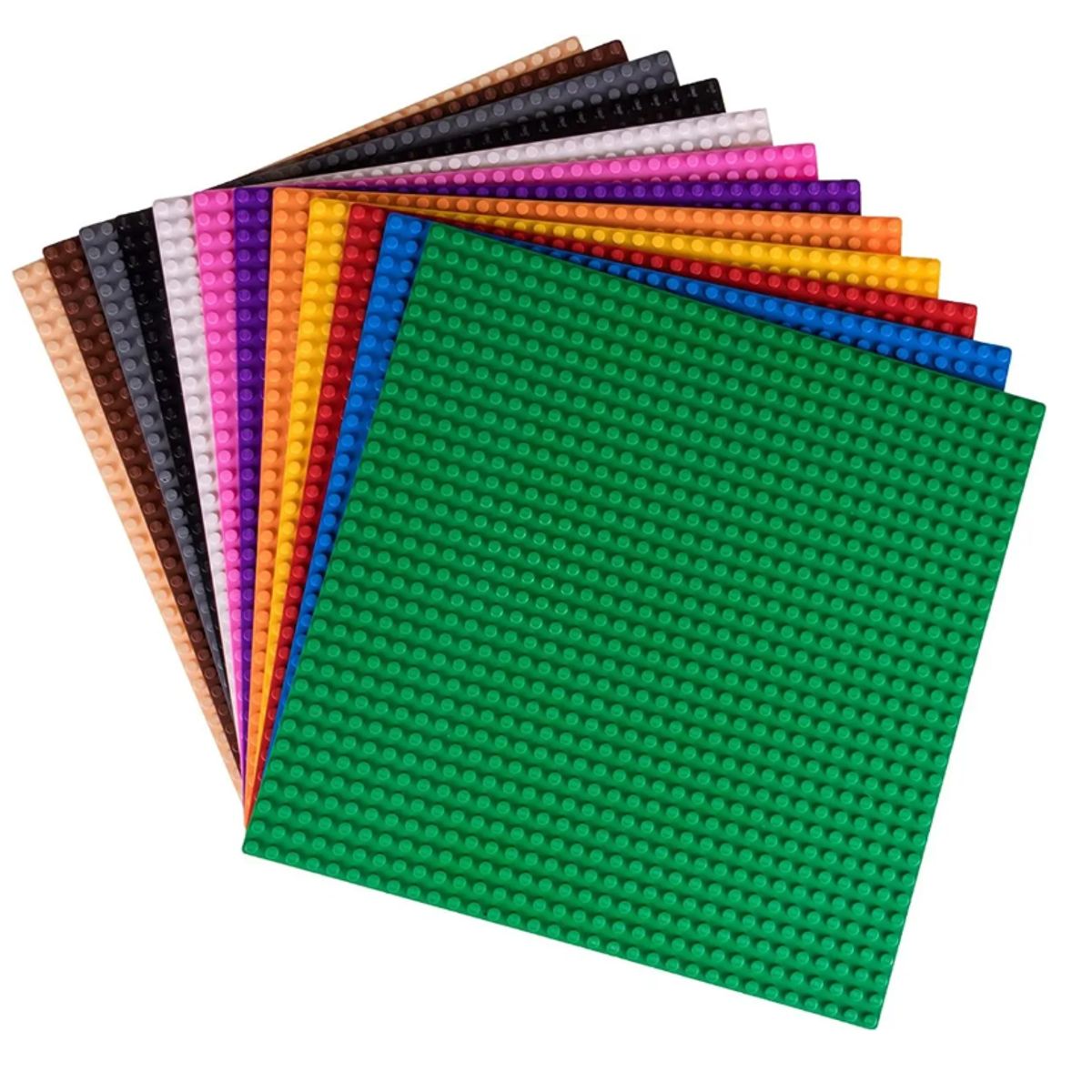 GENERICO - Placa Base Compatible Con Bloques 26 Cm 32 X 32 Puntos Rosado