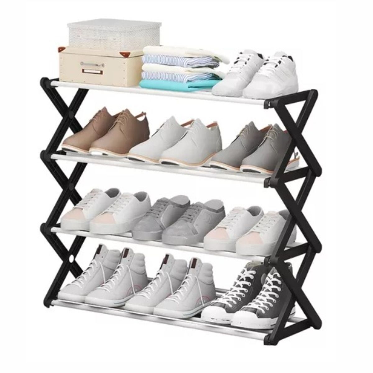 GENERICO - Organizador estante para zapatos práctico multifunción 4 niveles