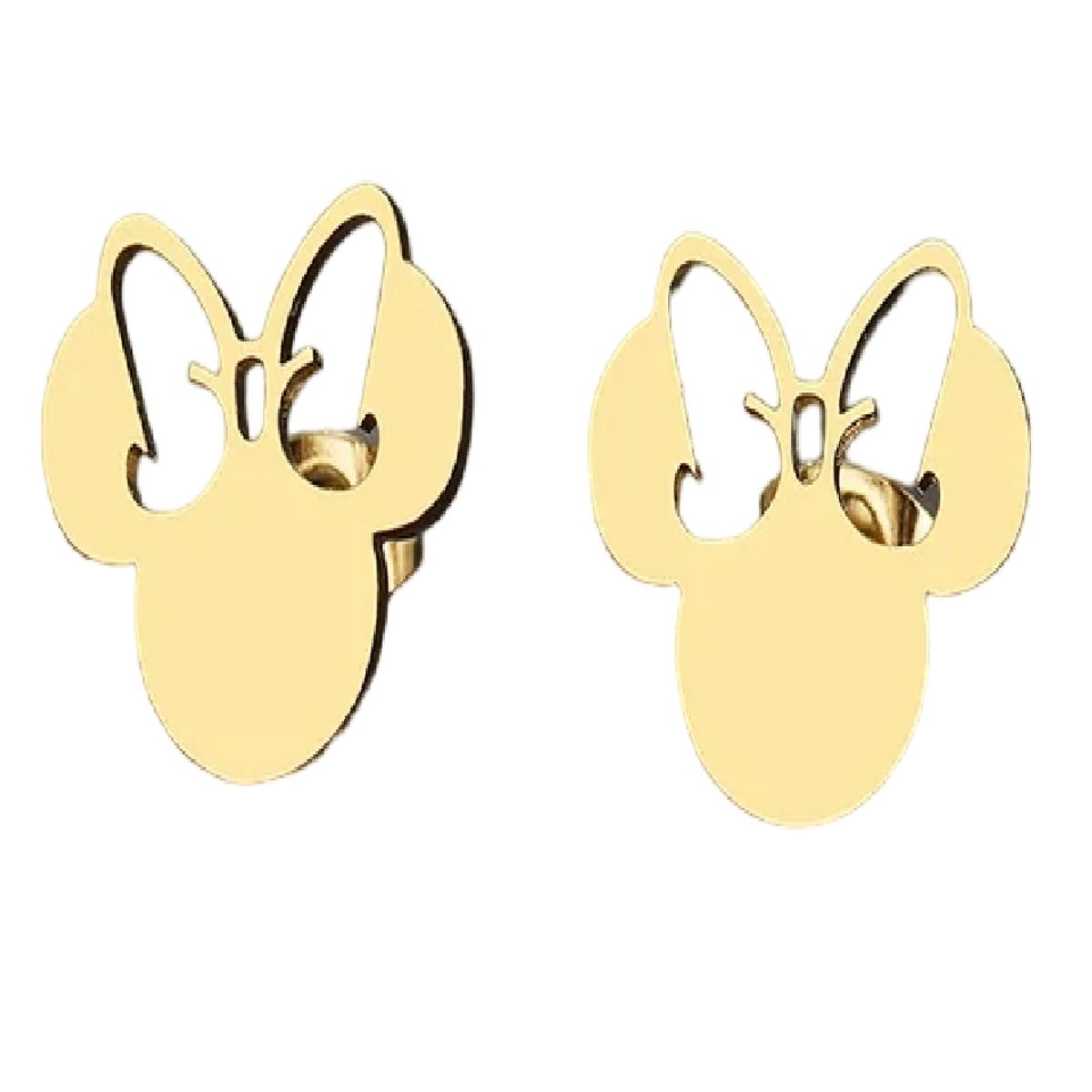 LUXURYJOYAS - Aros Minnie Mouse Oro 18kt Bañado - Niña Mujer LUXURYJOYASCL