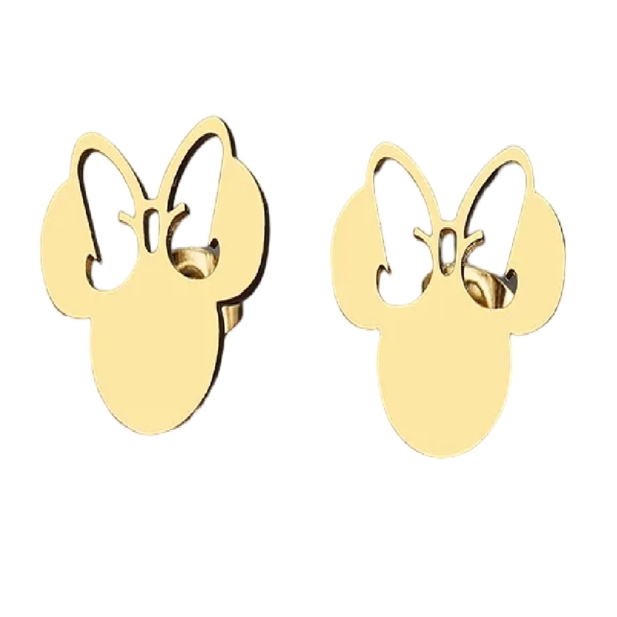 LUXURYJOYAS - Aros Minnie Mouse Oro 18kt Bañado - Niña Mujer LUXURYJOYASCL