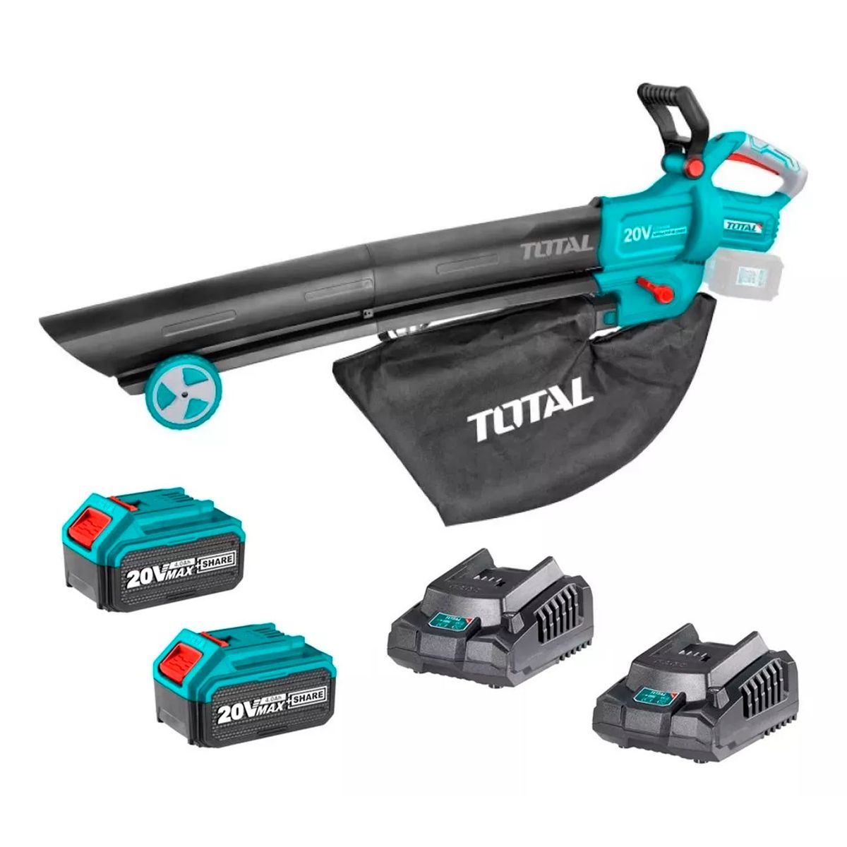 TOTAL TOOLS - Soplador Aspirador 40v Bat+ Cargador Total Tabli2003