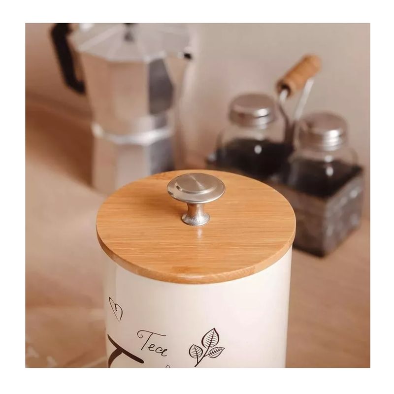 GENERICO - Set De 3 Recipientes De Cocina Vintage Para Café Té Y Azúcar