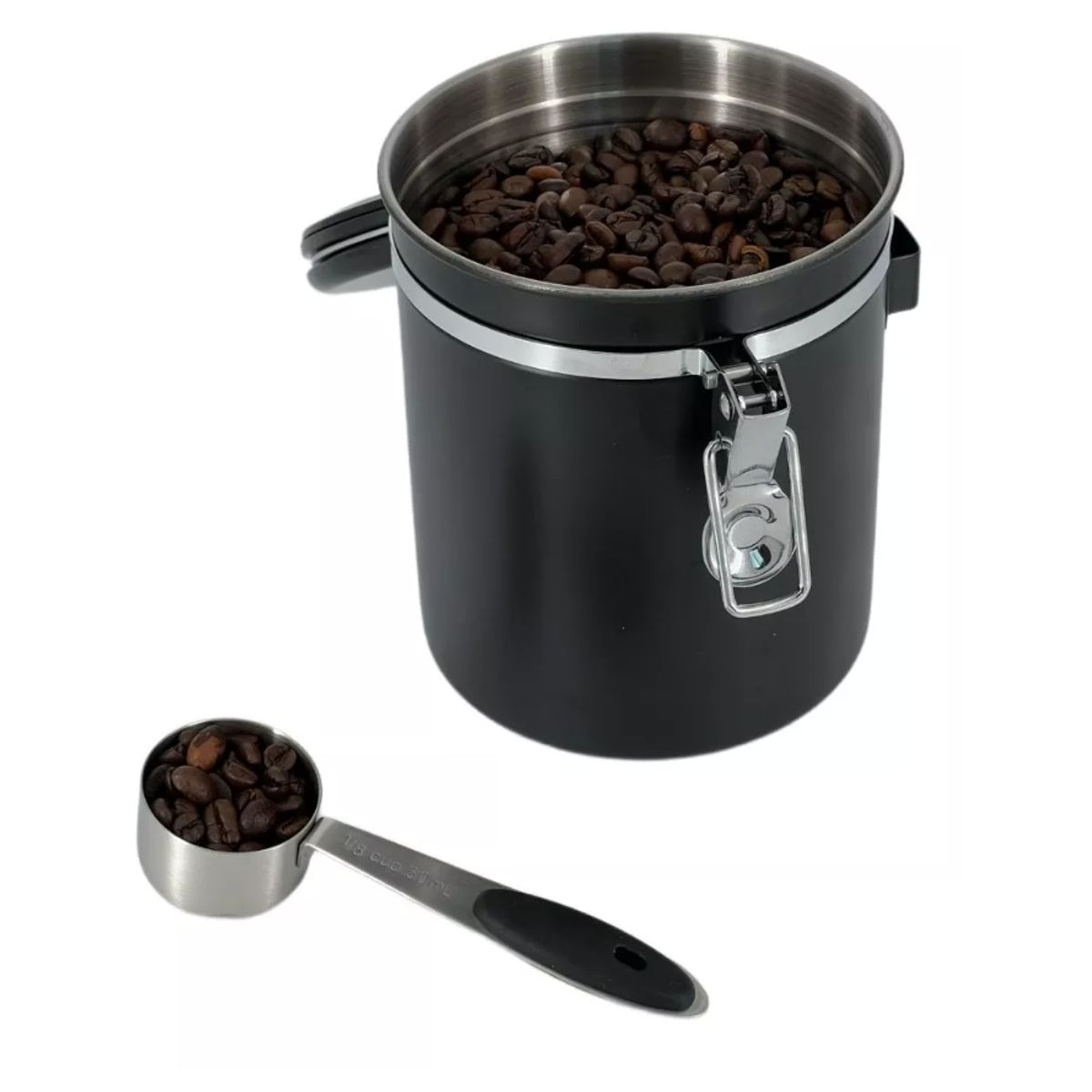 GENERICO - Contenedor Hermético Para Café Color Negro 15lt