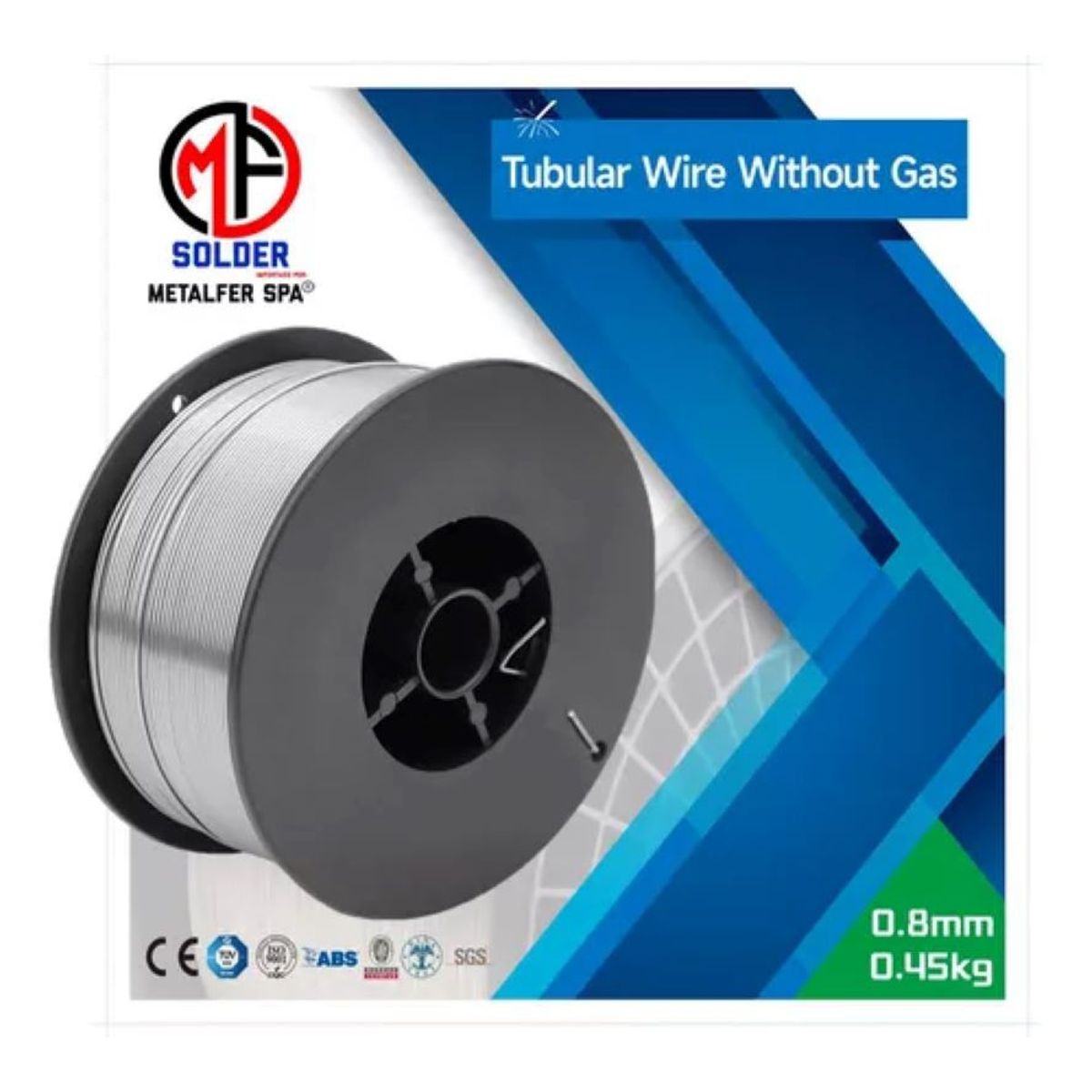 METALFER - Soldadura Mig Sin Gas 0,45 kg  0,8 mm