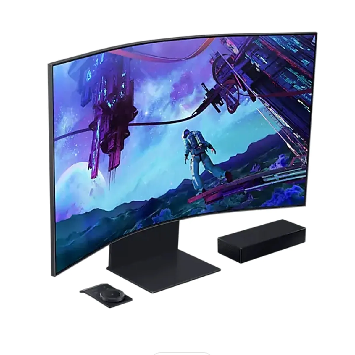 SAMSUNG - 55 Odyssey Ark 2nd Gen G97NC 165Hz Monitor Gamer