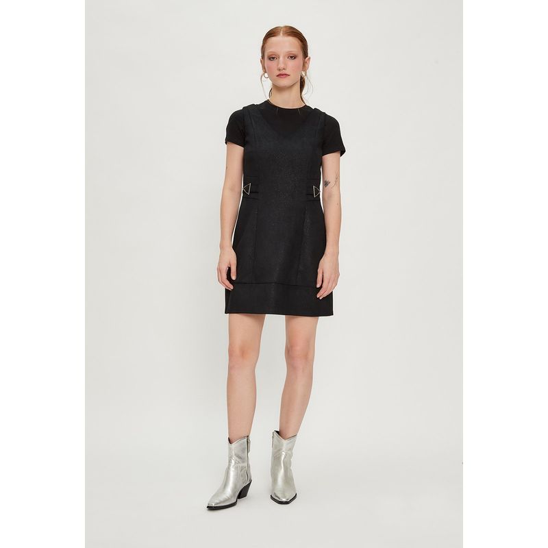IO - Vestido Corto Negro Mujer Io