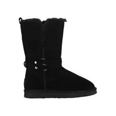 BAMERS - Bota Mujer Blast Belt Cuero Negro
