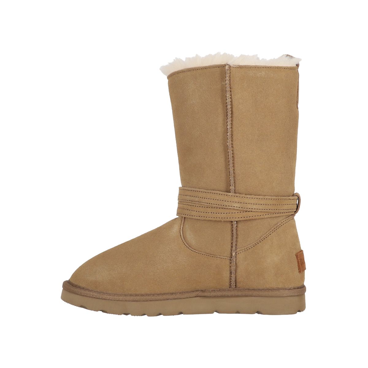 BAMERS - Bota Bamers Blast Belt Cuero Mujer Beige