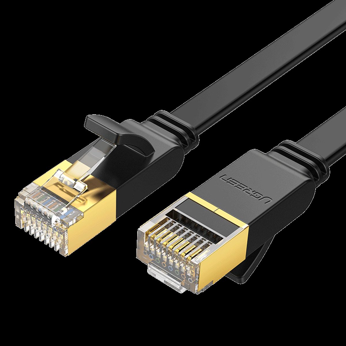 UGREEN - Cable de Red Plano 1 Metro CAT7 UFTP 10Gbps Negro UGREEN NW106