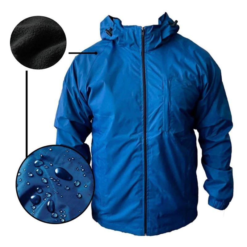 D'JOE - Chaqueta Cortaviento Impermeable Hombre.